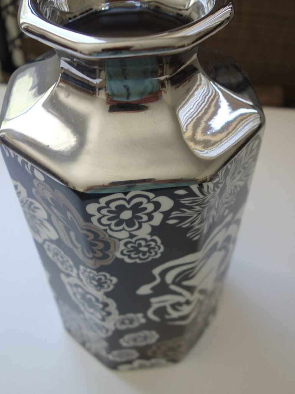 2011 Missoni for Target Black & White Chevron Stoneware Vases